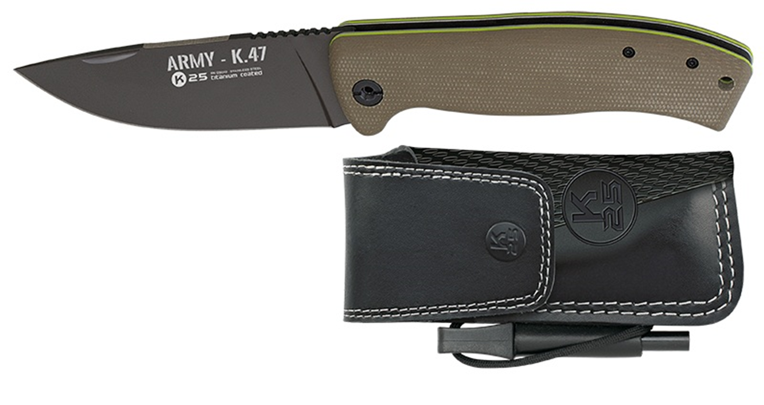 K25 Army Pocket knife Mikarta