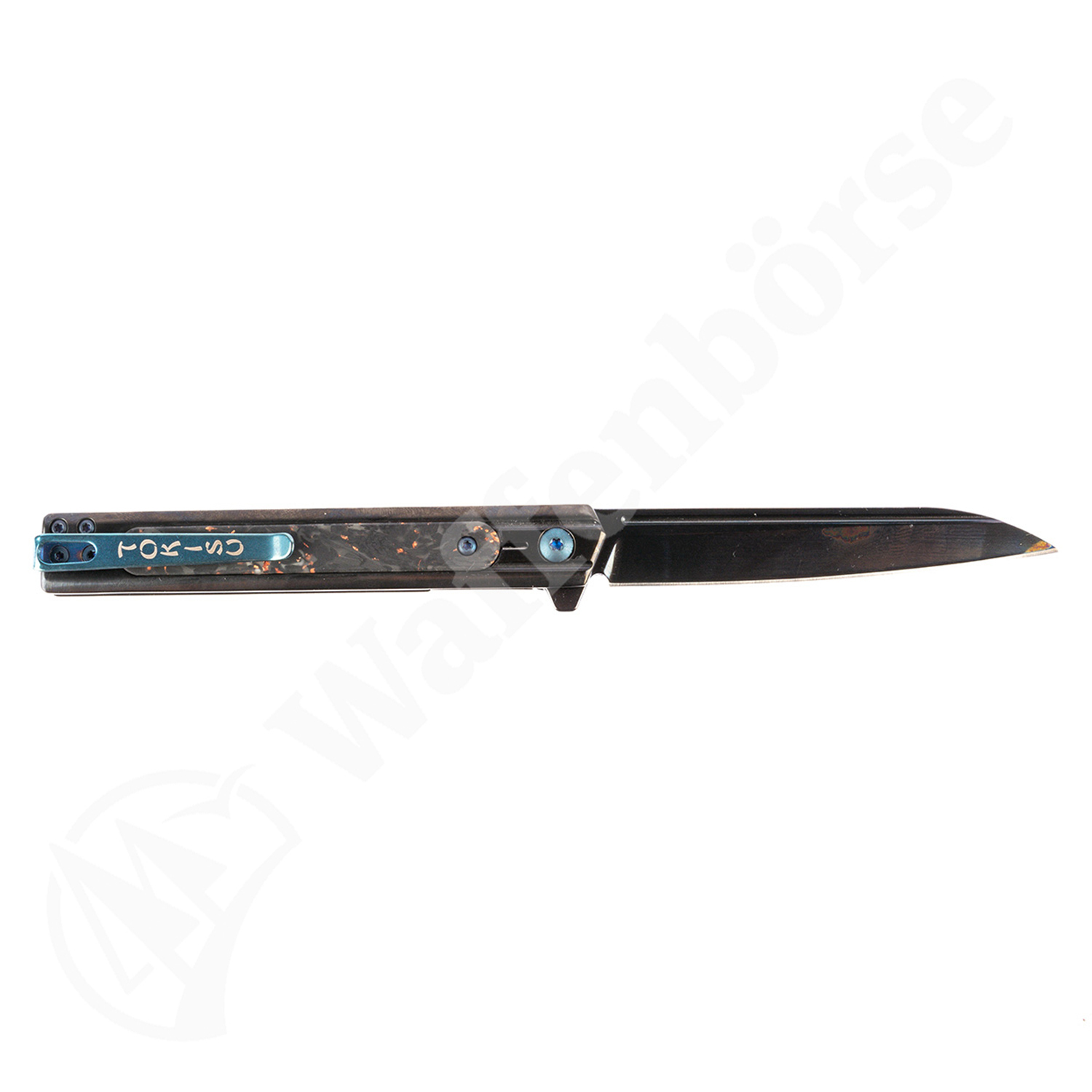 Tokisu pocket knife Bright Black Steel