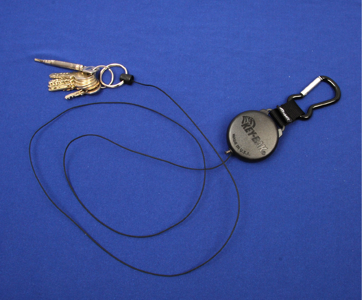 KEY-BAK Schlüsselanhänger mit Kevlarschnur 120cm / Klammer