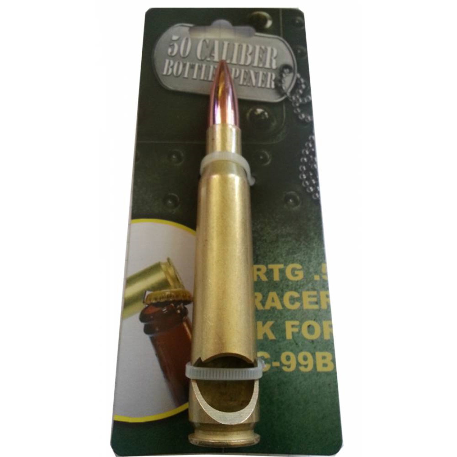 Flaschenöffner Patronenform cal. .50