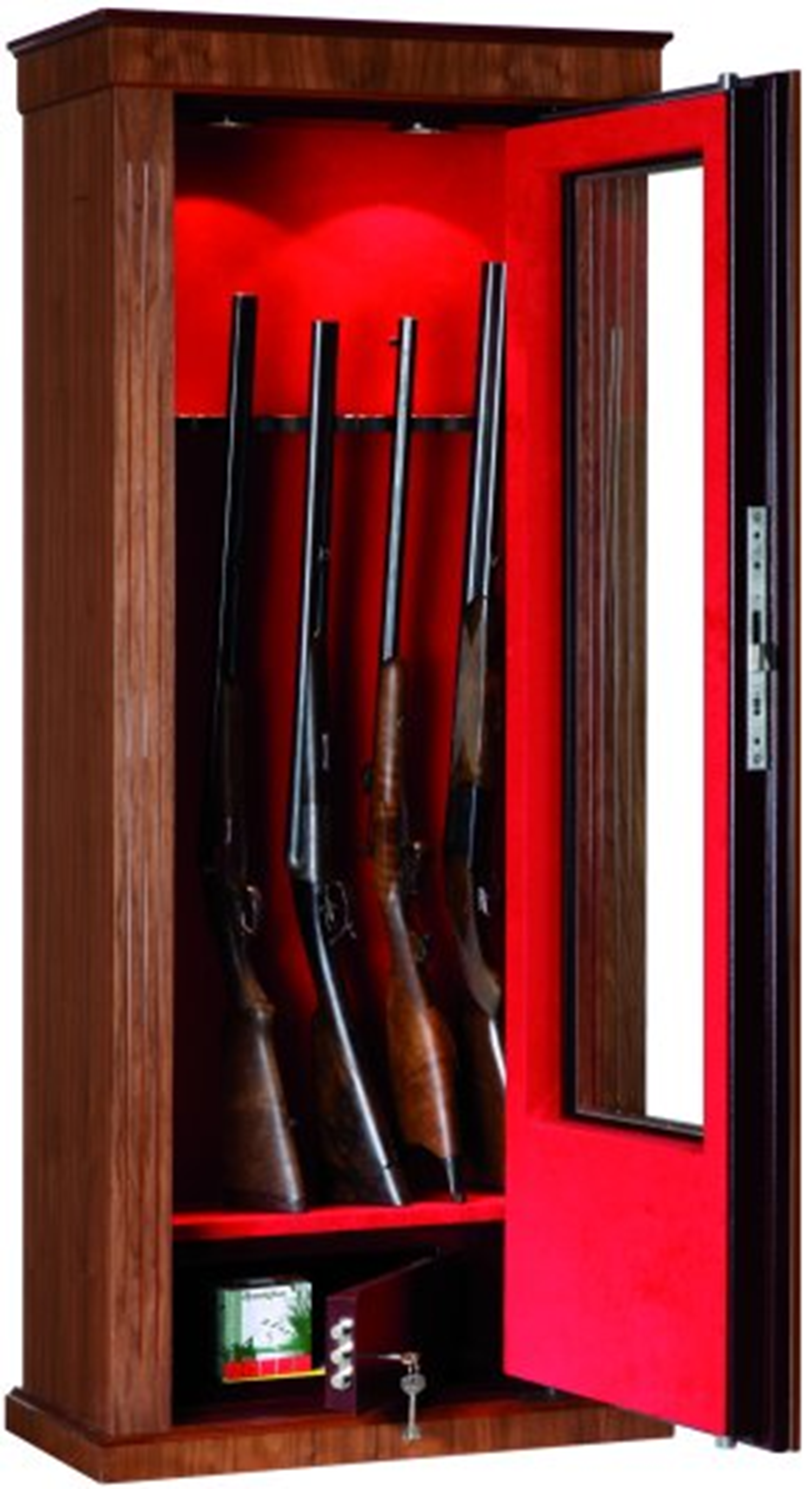 INFAC Waffentresor MV62TW - 10 Langw. mit ZF 167x69x38cm - Nussbaum