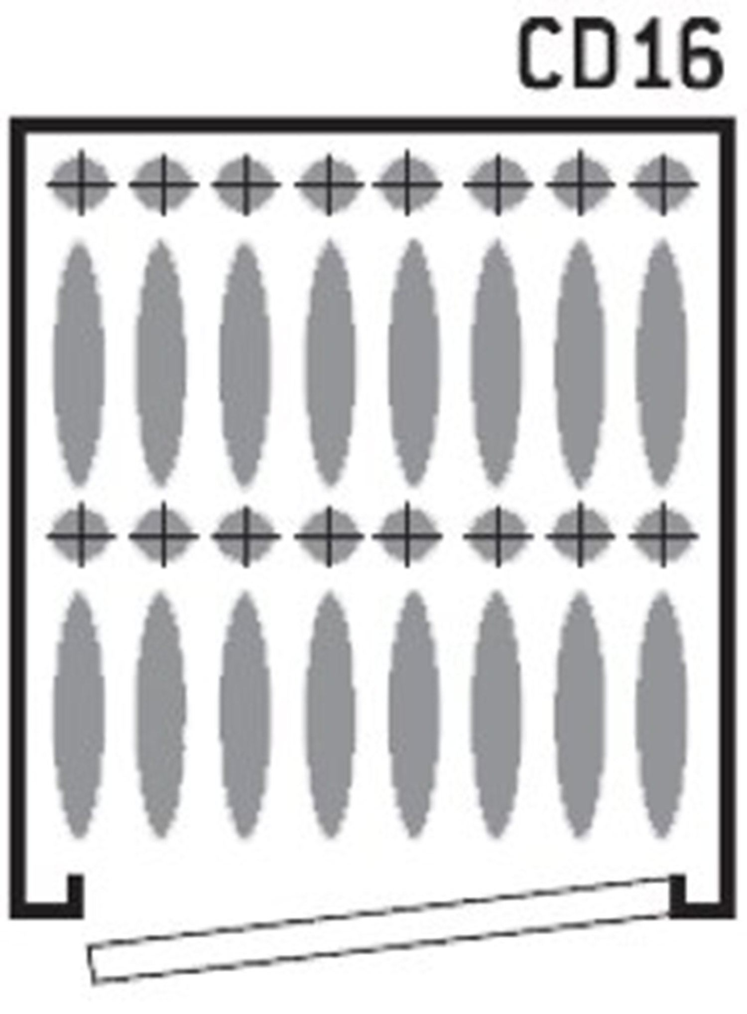 INFAC Waffentresor CD16E-16 Büchsen sep. Fach