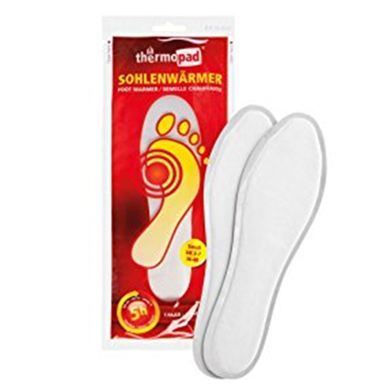 Thermopad Sohlenwärmer  bis 8 Stunden 1 Paar gr 41-45