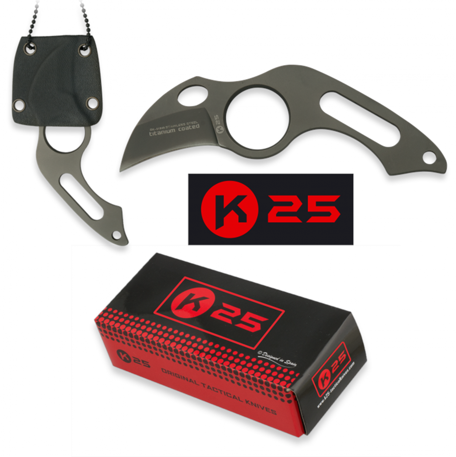K25 Taschenmesser Knife Tactical 3.9 cm