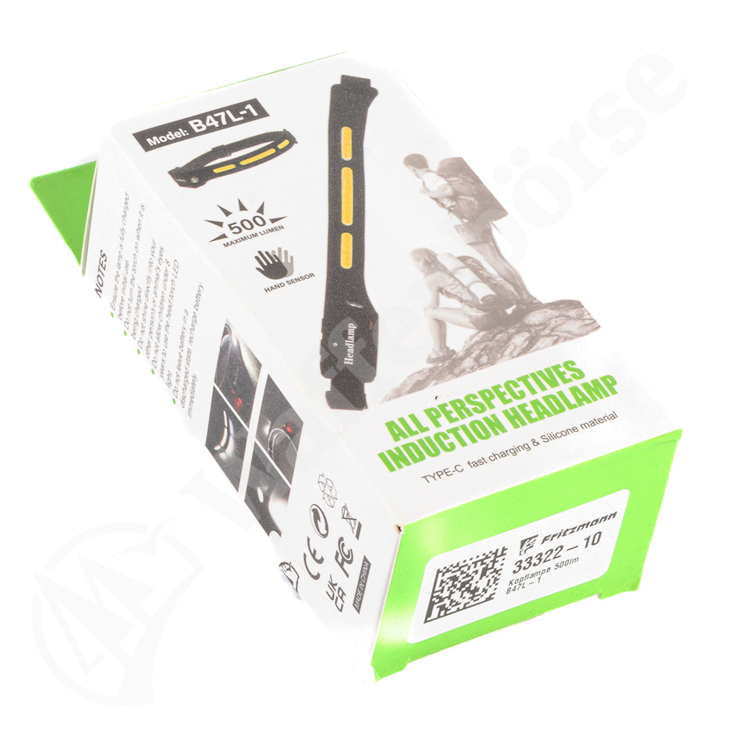 Kopflampe Stirnlampe Speras B47L-1 ca 500 Lumen