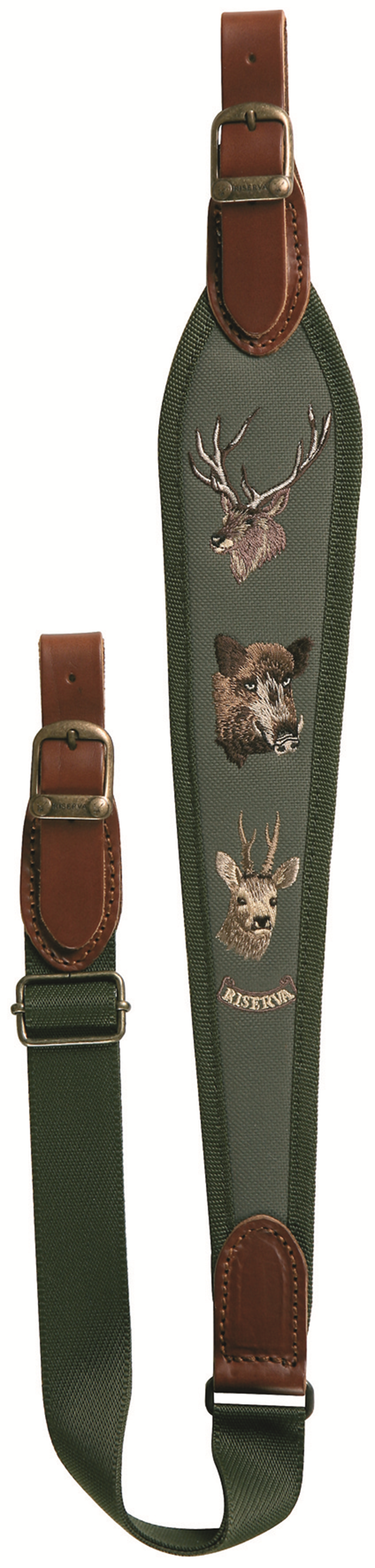 RISERVA Cordura Gewehrriemen grün Reh/Hirsch/Keiler