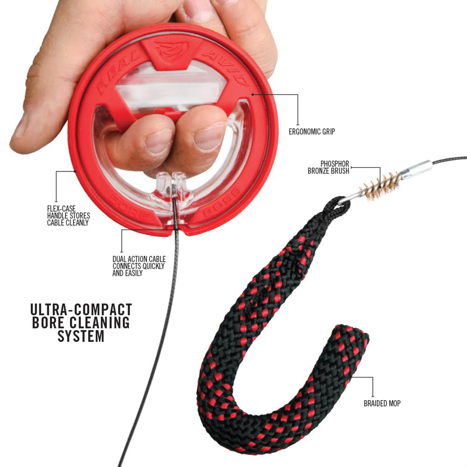 REAL AVID .222/.223/5,56mm  Bore Boss Kits Reinigungsschnur
