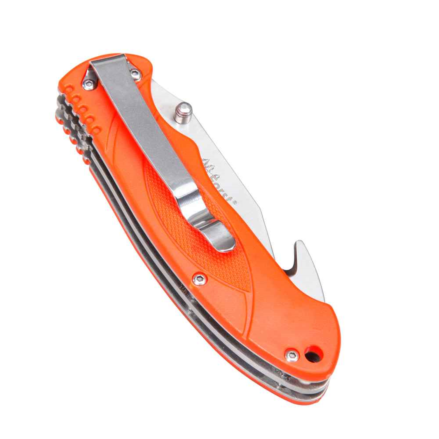 Wald & Forst Aufbrechmesser mit Säge Orange