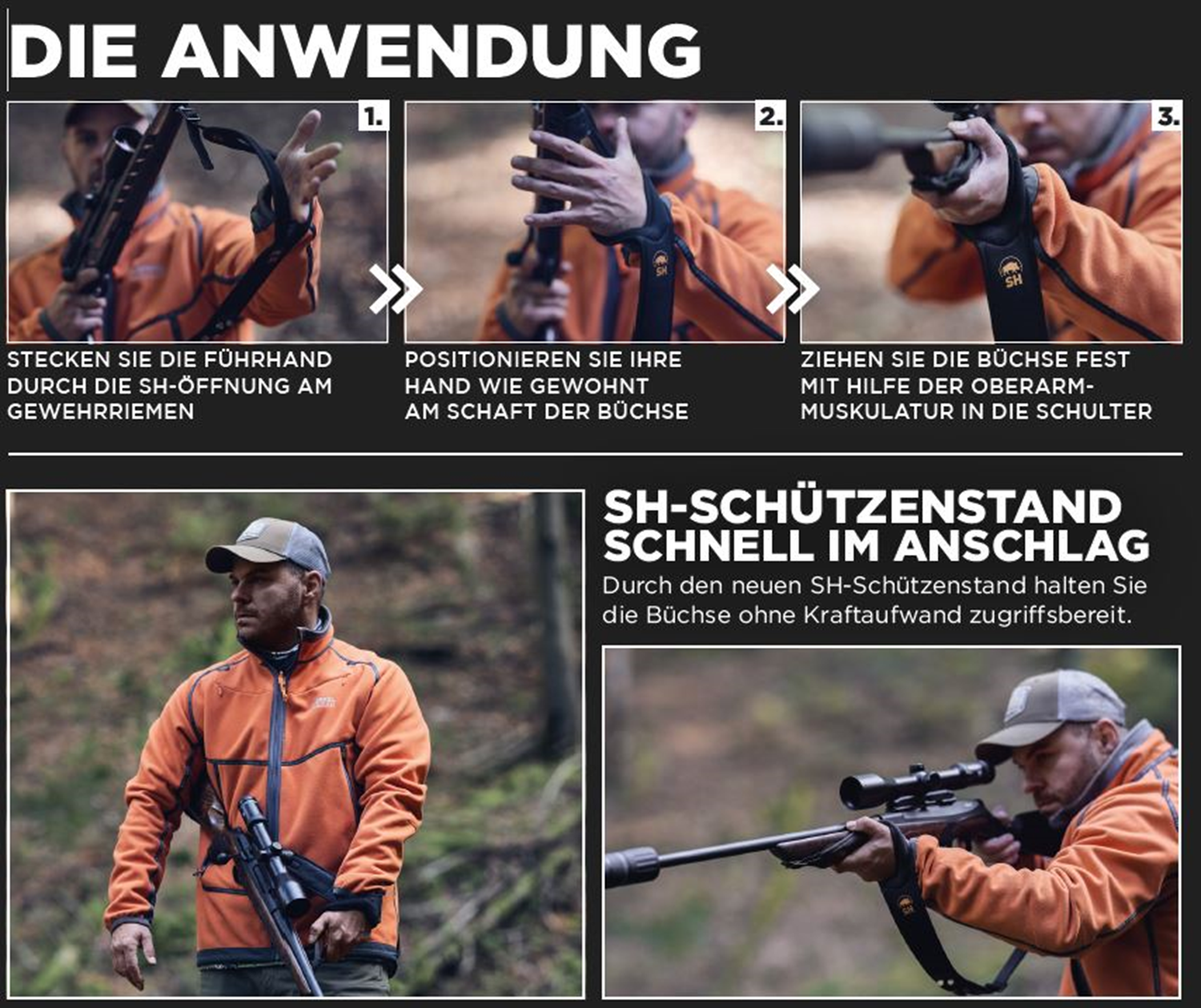 SAUENHAMMER SH1 Gewehrriemen grün