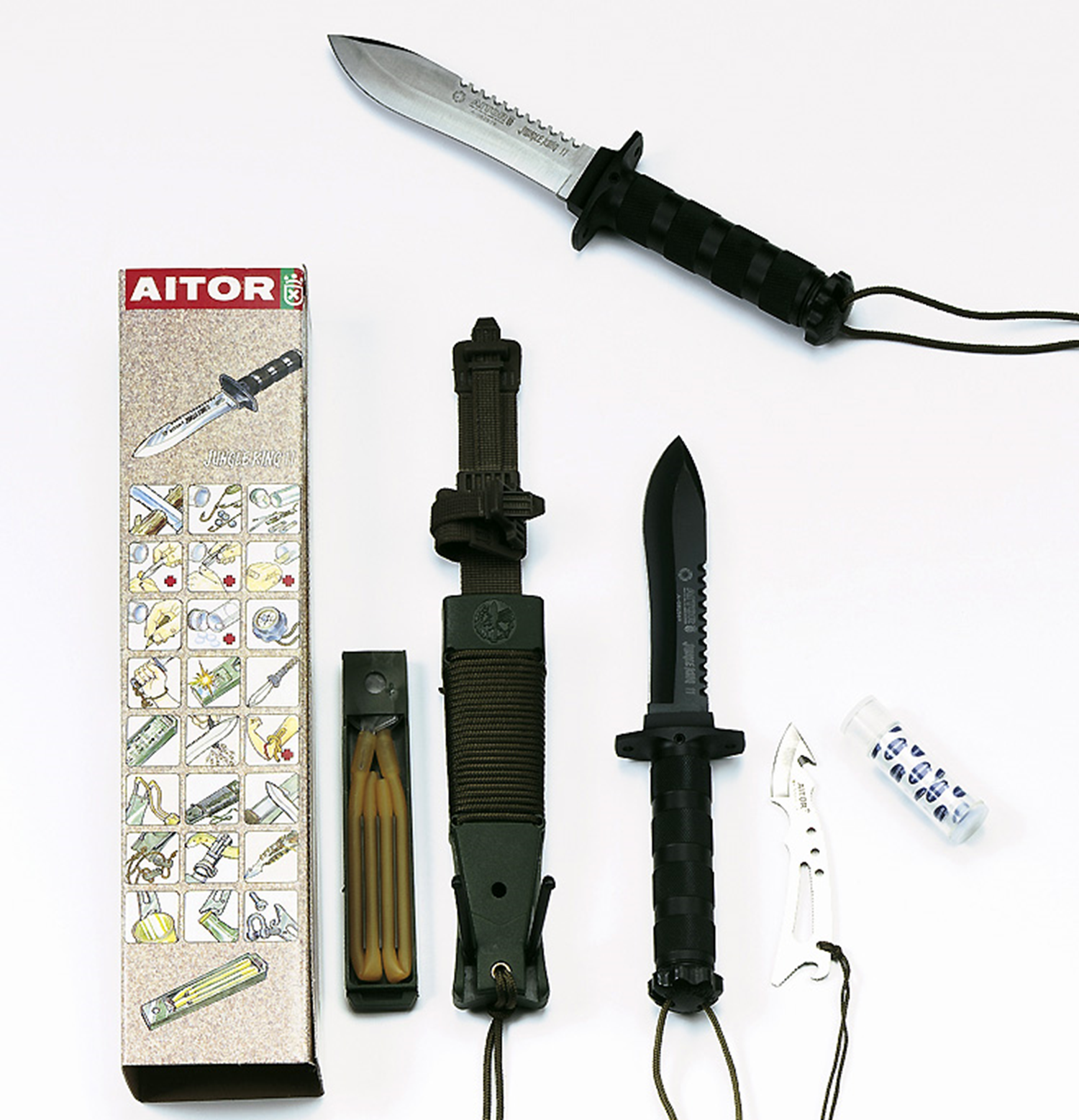 AITOR Survivaldolch Jungle King II black / Überlebensmesser