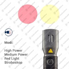 ABUS TL-517 Taschenlampe   inkl. rotes Licht / Strobo